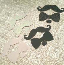 Mustaches bow ties tuxedo confetti Table decor birthday wedding bachelor decor Table decor scrapbook  favors 2024 - buy cheap