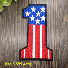 New arrival 10 pcs Number 1 Embroidered patches iron on cartoon Motif BX Applique embroidery accessory 2024 - buy cheap