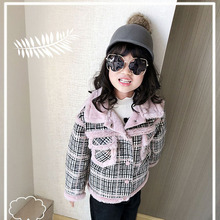 Toddler Girl Winter Clothes Baby Girl Autumn Winter Fashion Jackets Children Thick Velvet Coat Plaid Baby Girl Outerwear Coat 2024 - buy cheap