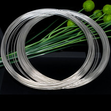 500Loops Silver Tone Round Alloy Memory Beading Wire For Necklace Jewelry DIY Component 140mm 2024 - buy cheap