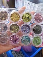 Ultra-thin 12 Jars/set Holo Nail Art Glitter Sequins Exquisite Irregular Paillette Flakes Tips 3D UV Gel Nail Polish Decorations 2024 - buy cheap