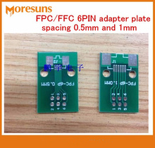 Fast Free Ship 20pcs/lot FPC 6PIN pinboard FFC turn 2.54mm DIP TFT LCD socket 1mm 0.5mm spacing double-sided adapter plate 2024 - buy cheap