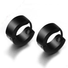 316L Stainless Steel  hip hop earrings fashion Punk black jewelry  wholesale 2024 - buy cheap