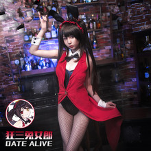Anime DATE A LIVE Cosplay Tokisaki Kurumi Cos Sexy Fashion Bunny Costume High Quality Costume 2024 - buy cheap