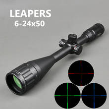 LEAPERS 6-24X50 AOL Hunting Scope Optics Riflescope Mil Dot Locking Resetting Rifle Scope For Rifle Air Guns Reflex Sight 2024 - buy cheap