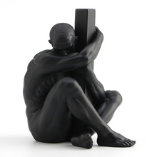 Смоляная креативная скульптура для тела голые мужчины и столбы подарки на день рождения декоративные статуи для рабочего стола 2024 - купить недорого