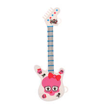 1 шт., модная Миниатюрная Музыкальная гитара для кукольного домика для девочек 2024 - купить недорого