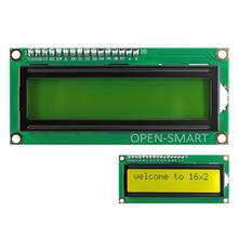 OPEN-SMART 3.3V I2C /IIC 1602 LCD Yellow-green Display Module Onboard Contrast Adjustment Potentiometer for Arduino /RaspberryPi 2024 - buy cheap