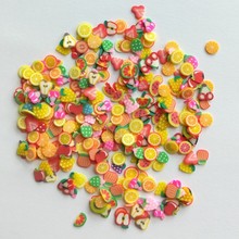 1000pieces Decor Fruit Polymer Clay Toy DIY Slime Accessories Decoration Jelly Mud Hand Gum Polyer Clay Kids Toys 2024 - buy cheap