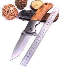 Survival multi-function Folding Knife Self-defense Outdoor Pocket Knives Hunting Tactical Knife Wood Handle Camping EDC Tools 2024 - buy cheap