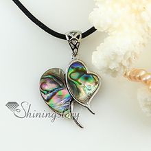 heart rainbow abalone seashell mother of pearl oyster sea shell rhinestone pendants for necklaces 2013 handmade jewelry 2024 - buy cheap