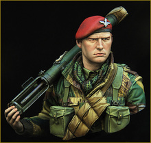 1/10 Scale Resin Bust British Airborne Soldier 2024 - buy cheap