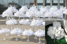 Folhas brancas artificiais de ginkgo biloba, flores de casamento, decoração de folhas brancas de 500 2024 - compre barato