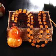 Imitation Beeswax Pendant Necklace Chain Bead Pendants Necklaces Women Jewelry Gift 2024 - buy cheap