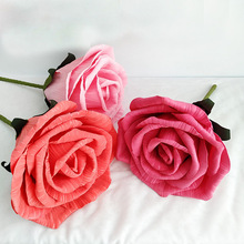 Большой искусственный цветок, голова из ПЭ розы, подарок на день Святого Валентина, свадебное украшение, реквизит для фотосъемки, искусственный цветок из пены для домашнего декора 2024 - купить недорого