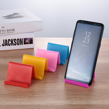 Suporte colorido ajustado universal para celular, base de apoio para telefone móvel para iphone 7 8 x e samsung e smartphone xiaomi, 1 peça 2024 - compre barato