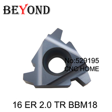 16 ER 2.0 TR BBM18, Iso Metric Full Profile Carbide Threading Inserts Tungsten Carbide Threading Tool Threading Inserts 2024 - buy cheap