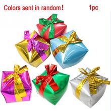 Party Dressing Gift Box Cube Aluminum Foil Helium Balloon Party Decoration Balloons YH-460107 2024 - buy cheap