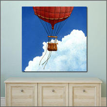 Large size Printing Oil Painting blue sky balloon animals wall art canvas prints pictures for living room and bedroom No Frame 2024 - buy cheap