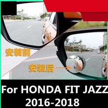 Fofor honda fit jazz 2016-2018 grande angular redondo convexo espelho retrovisor do carro espelho retrovisor carro invertendo espelho auxiliar carro ponto cego espelho 2024 - compre barato