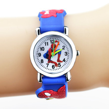 Spiderman Kids Watches Children 3D Rubber Strap Cartoon Quartz Wristwatch Gift for Boys Clock Montre Enfant Reloj Infantil 2024 - buy cheap