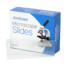 AmScope 50 Blank Microscope Slide Ground Edges Pre-Cleaned Clear Glass Microscope Slides BS-50P 2024 - buy cheap