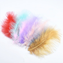 20Pcs Fluffy Turkey Marabou Feathers party decoration 10-15CM DIY colorful natural feathers for crafts Home plumes Accessories 2024 - compre barato