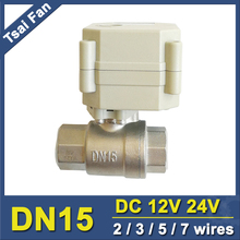 Hot Sales TF15-S2-C 2/3/5/7 Wires DN15 Motorized Ball Valve BSP/NPT 1/2'' SS304 Electric Ball Valve For Water Automatic Control 2024 - buy cheap