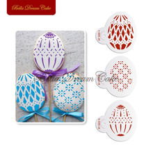 Easter Egg Cookie Stencils Cake And Cupcake Decorating Mold Plastic Mould Bakware Cake Decorating Tool 2024 - buy cheap