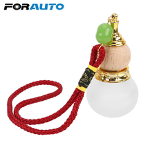 FORAUTO Car Air Perfume Bottle Gourd Shaped Empty Glass Bottle Air Freshener For Essential Oils Diffuser Auto Decoration Pendant 2024 - buy cheap