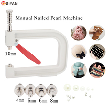 1Set Manual Nailed Pearl Machine Clothing Round Pearl Cap Bead Rivet Craft fixed Tool for DIY Repair Knitting Lace Hat Hair tool 2024 - buy cheap