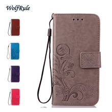 WolfRule Handbag For Case TCL idol 4 Cover Flip PU Leather& TPU Wallet Case For Alcatel One Touch Idol 4 Case 6055 Card Slot 2024 - buy cheap