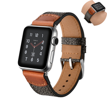 Pulseira de couro genuíno para apple watch, 44mm, 42mm, 40mm e 38mm, com estampa de pedra, para iwatch series 6/5/4/3/2/se 2024 - compre barato