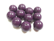 New ! 20mm  105pcs/lot  Darkest Purple Chunky Gumball Bubblegum Acrylic Solid Beads For Kids Necklace Making 2024 - buy cheap