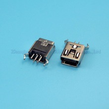 MINI enchufe USB hembra de cobre, 180 grados, tipo vertical, dos pies doblados, 25 uds. 2024 - compra barato