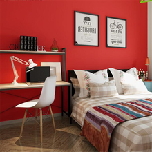Beibehang высококачественные большие красные обои, Чистый пигмент, современные минималистичные обои для гостиной, гостиницы, фоновая стена, Ретро Красные обои 2024 - купить недорого