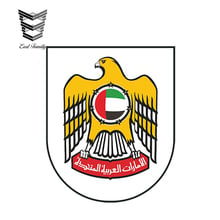 EARLFAMILY 13cm x 11cm Car Styling Car Sticker United Arab Emirates Coat of Arms Decal Waterproof Doors And Windows Accessories 2024 - buy cheap