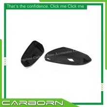 Cubierta de espejo de fibra de carbono Real para-Civic 10, 2016 +, tipo de repuesto, negro brillante, tapas de espejo retrovisor lateral 2024 - compra barato