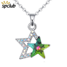 New Women Chocker Crystals From Swarovski Double Star Choker Necklace Jewelry Collana Kolye Bijoux Collares Mujer Collier 2024 - buy cheap