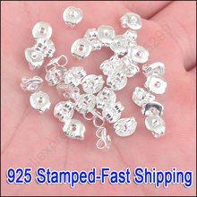 Wholesale 1000P Lot 925 Sterling Silver Butterfly BACK STOPPERS Earrings Jewelry Findings For Stud Earrings 5X6MM 2024 - buy cheap