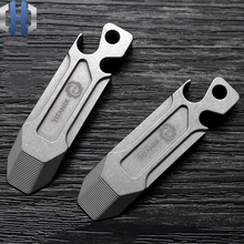 Titanium Alloy EDC Crowbar Keychain Pendant Screwdriver Gadget Bottle Opener Tools 2024 - buy cheap