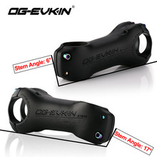 OG-EVKIN SM-004 Fibra De Carbono Bicicleta Stem 6 17 Graus 31.8 MILÍMETROS/28.6 MILÍMETROS De Carbono MTB Tronco Bicicleta de Estrada de Ciclismo caule 80 90 100 110 120 MILÍMETROS 2024 - compre barato