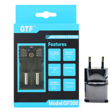 Новинка GTF GF208 18650 зарядное устройство для батарей 26650 16340 RCR123 14500 LiFePO4 1,2 в Ni-MH Ni-Cd 5 в 2A USB разъем для батарей AAA AA 18650 2024 - купить недорого