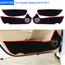 Carro-estilo protetor de borda lateral proteção almofada protegida anti-pontapé tapetes da porta capa para toyota corolla 2014 2015 2016 2017 2024 - compre barato