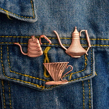 1PCS Japanese-style Metal Coffee Pot Long Mouth Fine Mouth Hand Pot Icons Brooch Apparel Collar Needle Pin Backpack Pins Icon 2024 - buy cheap