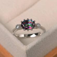 Женские разноцветные кольца с кристаллами Tisonliz, Свадебные обручальные кольца принцессы, роскошные ювелирные изделия, подарок 2024 - купить недорого