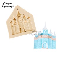 Yueyue Sugarcraft castle fairy tale Silicone mold fondant mold cake decorating tools chocolate gumpaste mold 2024 - buy cheap