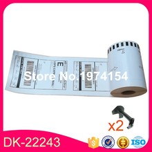 50 Rolls Brother DK-22243 Label Compatible Etiketten 102mmx30.48M QL-1060N TD4000 Printer Continuous DK-2243 Label 2024 - buy cheap