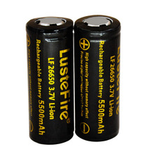 Bateria recarregável original lustefire 26650, pilhas recarregáveis 3.7 de 5000 v e 26650 mah, li-ion, com estojo para bateria 2024 - compre barato