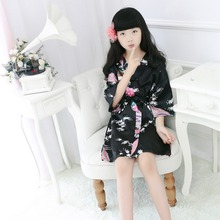 BZEL New Brand Silk Satin Flower Girls Robes Children Kimono Robe Kids Nightwear Gown Wedding Robes Sleepwear Pyjamas Pijamas 2024 - buy cheap